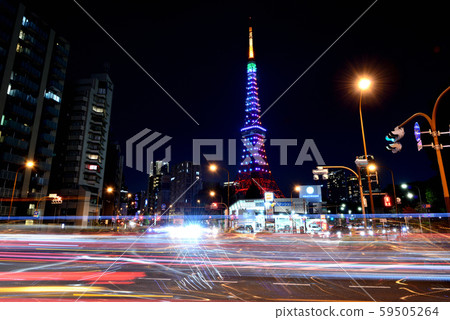 東京鐵塔特別點燈/汽車光跡 東京鐵塔特別點燈/汽車光跡 59505264