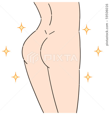 Buttocks illustration buttocks hips beautiful esthetic diet 59506016