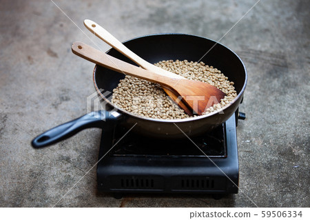 Traditional roasting coffee at home,  freshly Traditional roasting coffee at home,  freshly 59506334
