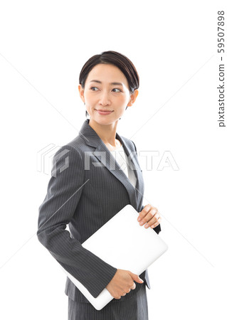 女商人筆記本電腦 女商人筆記本電腦 59507898