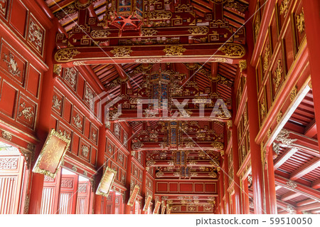 Corridor Nguyen Dynasty Royal Palace Forbidden City Corridor Nguyen Dynasty Royal Palace Forbidden City 59510050