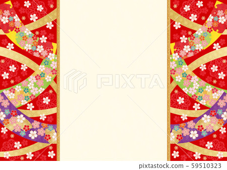 Japanese pattern background material Yoku-1 Tech 59510323