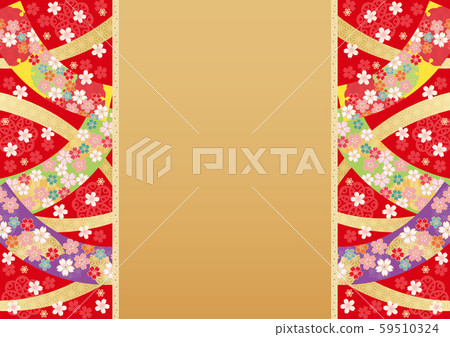Japanese pattern background material Yoku-2 59510324