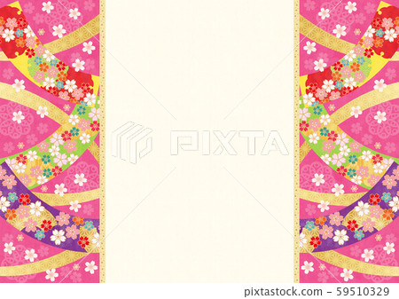 Japanese pattern background material Yoke-1 Tech 59510329