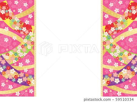 Japanese pattern background material Yoke-3 Tech 59510334