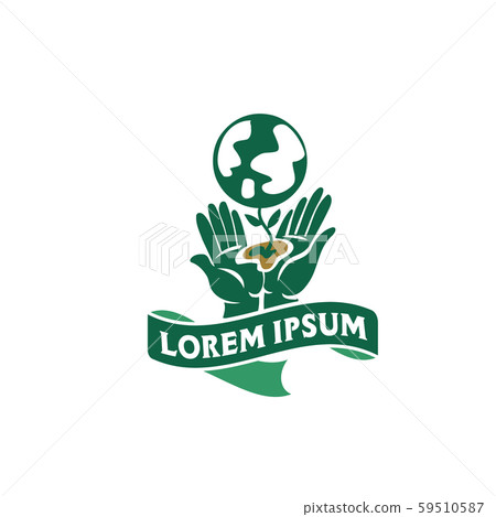Save Earth Logo. Ecology Design Concept Template - Stock Illustration  [59510587] - Pixta