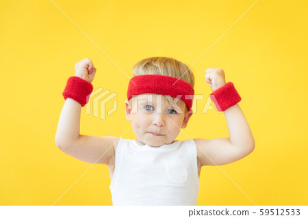 Funny kid sportsman 59512533