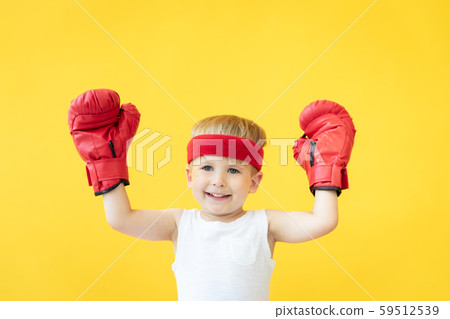 Funny kid sportsman 59512539