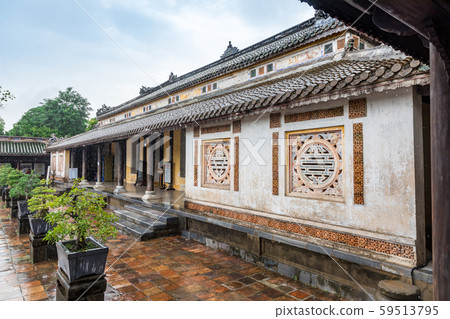 Corridor and clay wall Nguyen Dynasty Royal Palace Forbidden City 59513795