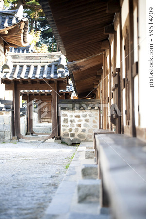 Korean traditional hanok house 59514209