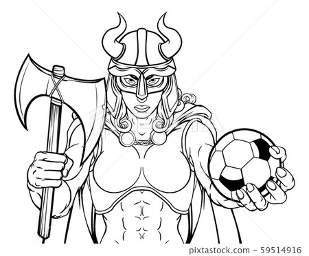 Viking Female Gladiator Soccer Warrior Woman 59514916