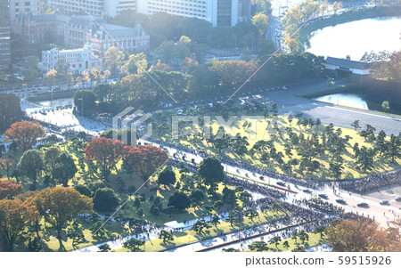 Tokyo Cityscape in Japan Parade celebrating the coronation of His Majesty the Emperor "Celebratory ceremonial ceremony"-Historical moment (lane) = 10 days 59515926
