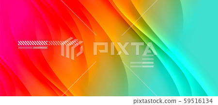 Trendy simple fluid color gradient abstract background with dynamic wave shadow line effect. Vector Trendy simple fluid color gradient abstract background with dynamic wave shadow line effect. Vector 59516134