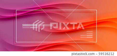 Trendy simple fluid color gradient abstract background with dynamic wave shadow line effect. Vector Trendy simple fluid color gradient abstract background with dynamic wave shadow line effect. Vector 59516212
