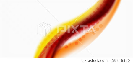 Trendy abstract wave blur pattern, multicolored lines on white background for wallpaper design 59516360