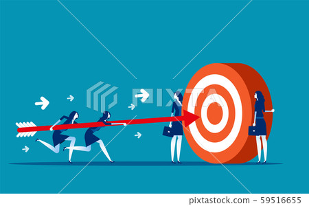 Business team goal achievement. Concept business 59516655