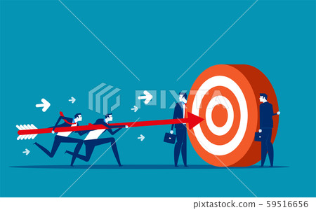 Business team goal achievement. Concept business 59516656