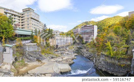 Jozankei hot spring town in autumn Jozankei hot spring town in autumn 59516747