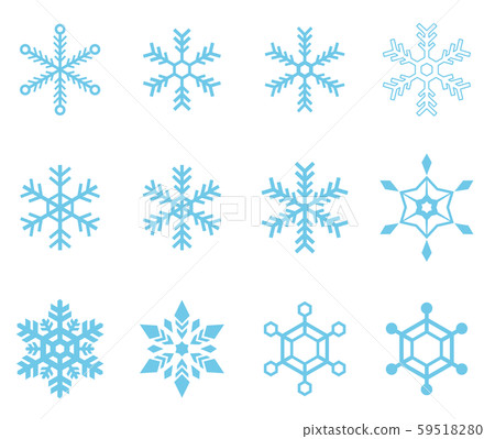 雪花圖標集 59518280