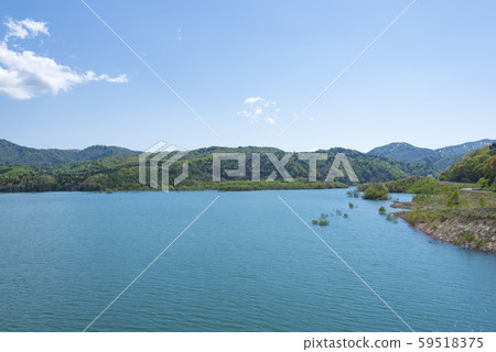Lake Oshu Dam Lake Kurikoma Water Source Fresh Green Spring Lake Oshu Dam Lake Kurikoma Water Source Fresh Green Spring 59518375