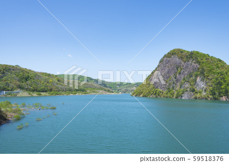 Lake Oshu Dam Lake Kurikoma Water Source Fresh Green Spring Lake Oshu Dam Lake Kurikoma Water Source Fresh Green Spring 59518376