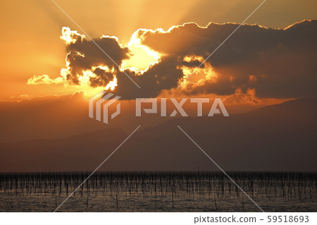 大牟田市Miike Port Sunset 59518693