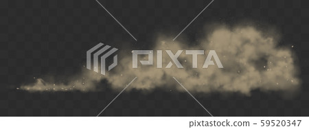 Road dust cloud from under the wheels Road dust cloud from under the wheels 59520347