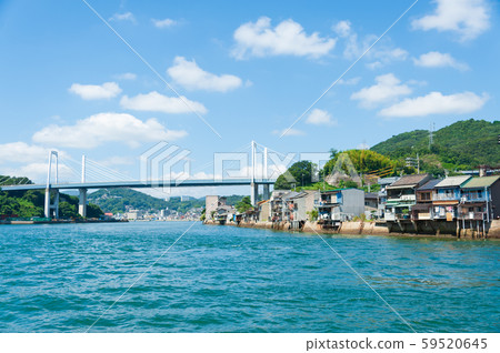 Onomichi Bridge viewed from the ship 59520645