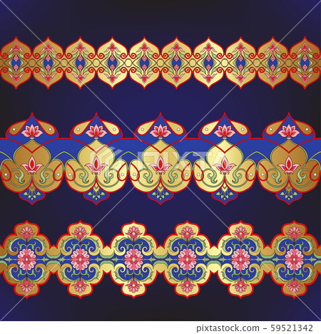 Eastern ethnic motif, traditional muslim ornament. 59521342