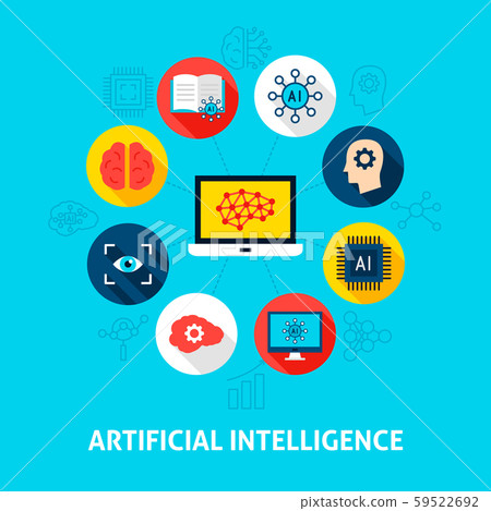 Artificial Intelligence Concept Icons Artificial Intelligence Concept Icons 59522692