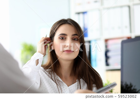 Gorgeous female colleague Gorgeous female colleague 59523002