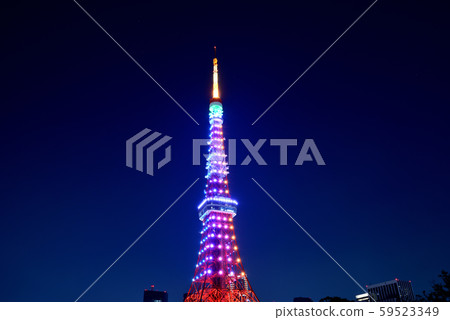 東京鐵塔特別的燈光夜景,無限,鑽石面紗 東京鐵塔特別的燈光夜景,無限,鑽石面紗 59523349