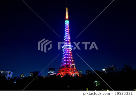 東京鐵塔特別的燈光夜景,無限,鑽石面紗 東京鐵塔特別的燈光夜景,無限,鑽石面紗 59523351