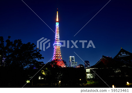 Tokyo Tower Special Light Night View, Infinity, Diamond Veil Tokyo Tower Special Light Night View, Infinity, Diamond Veil 59523461