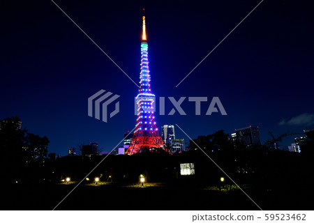 東京鐵塔特別的燈光夜景,無限,鑽石面紗 東京鐵塔特別的燈光夜景,無限,鑽石面紗 59523462