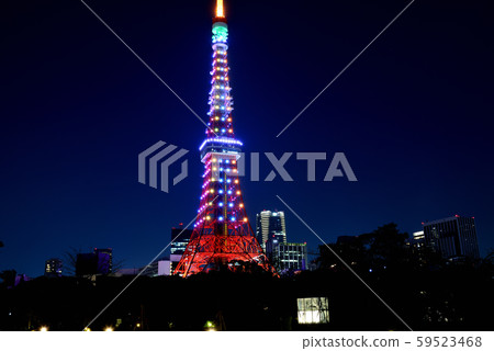 東京鐵塔特別的燈光夜景,無限,鑽石面紗 東京鐵塔特別的燈光夜景,無限,鑽石面紗 59523468
