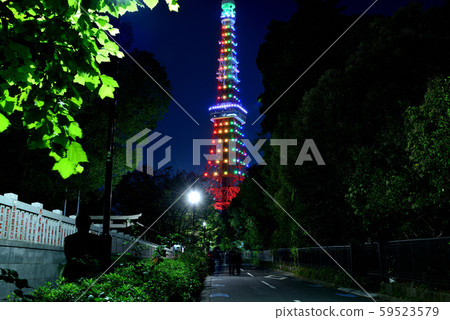 東京鐵塔特別的燈光夜景,無限,鑽石面紗 東京鐵塔特別的燈光夜景,無限,鑽石面紗 59523579