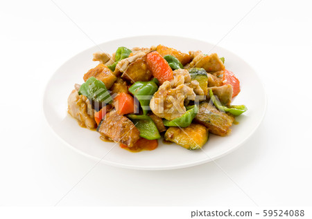 炒雞肉和南板黑醋 59524088