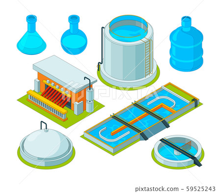 Water cleaning. Watering treatment waste separation transport chemical industrial water purification 59525243