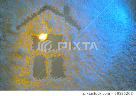 Winter home from coconut flakes Winter home from coconut flakes 59525268