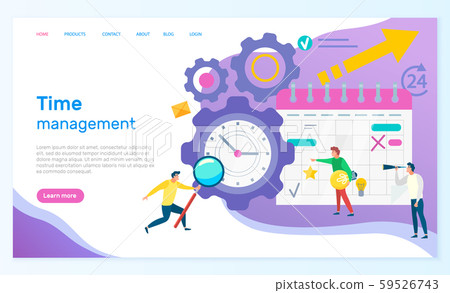 Time Management People with Calendar Schedule Time Management People with Calendar Schedule 59526743