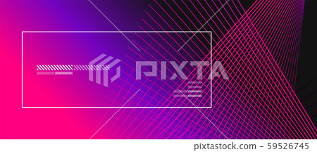 Wave lines with blend effect on fluid gradient, abstract background colorful liquid poster. Vector 59526745