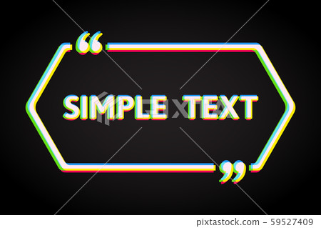 Vector synthwave neon quote template blank empty 59527409