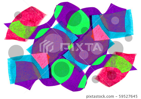 Contemporary art abstract pattern mood board. Handmade collage made of paper cut clippings. Mixed 59527645