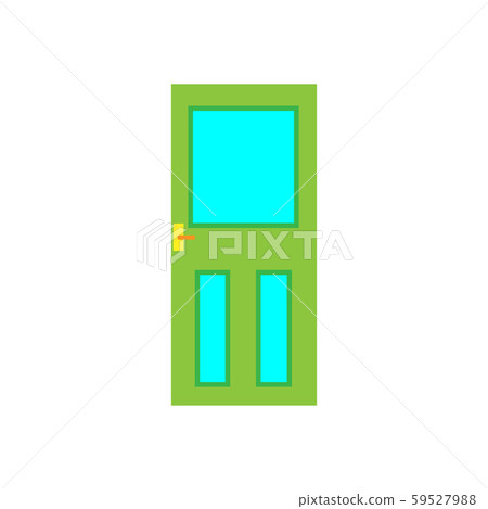 Door security symbol house style vector. Entry 59527988