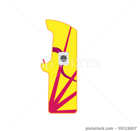 Arcade machine gaming entertainment retro vector Arcade machine gaming entertainment retro vector 59528007