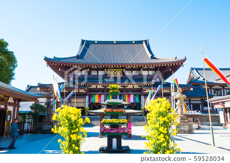 Kawasaki Daishi Heiranji Temple Main Hall and the precinct scenery (Kawasaki City, Kanagawa Prefecture) As of November 2019 59528034