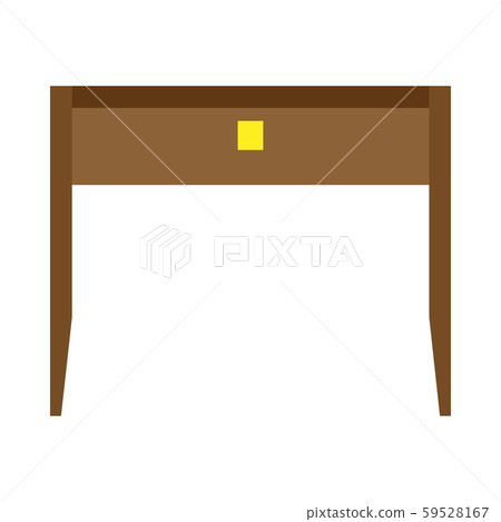 Desk office front view vector table. Business Desk office front view vector table. Business 59528167