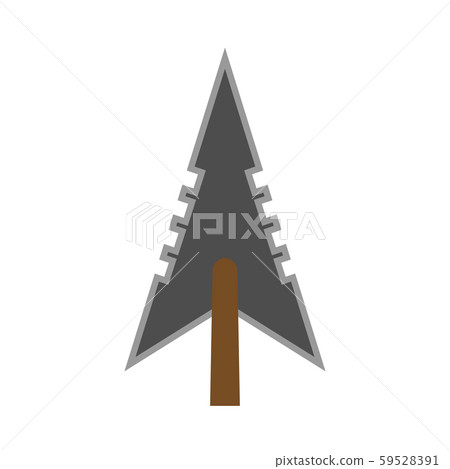 Arowhead bow flat vector shape element archery. 59528391