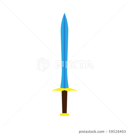 Knife game equipment blade vector sign icon. Knife game equipment blade vector sign icon. 59528403